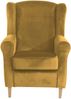 Ohrensessel Karlen Bezug Samtvelours Buche natur / mais 22040 Bild 2