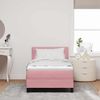 vidaXL Boxspringbett mit Kopfteil Rosa 100 x 200 cm Samt 3339223 Bild 3