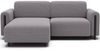 Ecksofa Acossta Jarrell Breitcord Grau mit Schlaffunktion Bild 3