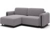Ecksofa Acossta Jarrell Breitcord Grau mit Schlaffunktion Bild 2