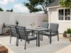 MeXo Gartenlounge-Set Gartenmöbel Set Aluminium Outdoor, (5-tlg, mit Polywood Tisch & Auflagen), wetterfest für Terrasse & Garten Bild 5