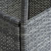 Polyrattan Balkontisch Rattan Tisch Beistelltisch Gartentisch 60 cm Anthrazit Bild 4