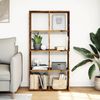 vidaXL Raumteiler-Bücherregal Altholz-Optik 69,5x29x137,5 cm 858028 Bild 3