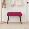 vidaXL Bank mit Knopfheftung Weinrot 60 x 40 x 45 cm Samt 42038548 Bild 3