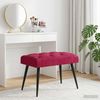 vidaXL Bank mit Knopfheftung Weinrot 60 x 40 x 45 cm Samt 42038548 Bild 4