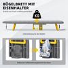 KINGRACK Bügelbrett Klappbares Tisch-Bügelbrett, kleines faltbares kompaktes Bügelbrett, Tragbar mit Bügeleisenhalter & Aufhängeseil, Maße 31x80 cm Bild 4