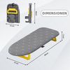 KINGRACK Bügelbrett Klappbares Tisch-Bügelbrett, kleines faltbares kompaktes Bügelbrett, Tragbar mit Bügeleisenhalter & Aufhängeseil, Maße 31x80 cm Bild 2
