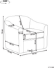 Drehsessel MAGNOR Stoff Taupe Bild 2
