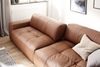 KAWOLA Big Sofa PALACE 3-Sitzer mit Sitztiefenverstellung Leder brandy 74 x 120 x 298 cm Bild 2
