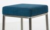 2er Set Barhocker BIDAN - Stoff Blau 37x37x85 cm | Barstuhl Mit Lehne Tresenhocker Tresenstuhl Kneipenhocker Kneipenstuhl Bild 4
