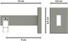 Innenlauf-Gardinenstangen-Set Smartline Conex 300 cm (geteilt in 3 x 100 cm), 1-läufig, 14x35 mm Edelstahl-Optik Bild 2