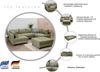 COLLECTION AB Wohnlandschaft Toni U-Form, B: 298 cm, Set: Sofa & Hocker, 3 Zierkissen, Federkern Bild 3