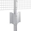 vidaXL Zaun mit Pfosten Silber 3336379 Bild 4
