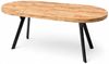Runder Ausziehtisch Ø90-190 cm, Schwarz-Metall Y & Craft Eiche, Esstisch Bild 3