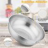 Homikit Edelstahl Küchensieb Nudelsieb Ø 28cm mit Bild 3