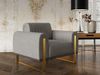 Sofaset Designersofas VALERIE 3-2-1 in Stoff Elisa Velvet Hellgrau Bild 3