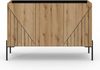 Sideboard B/H/T: 120x81x40 cm in Evoke Oak Nachbildung und schwarz Bild 2