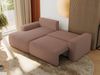 L-förmiges Ecksofa mit Armlehnen, Schlaffunktion und losen Kissen - BELLUNO - links - Rosa Boucle Bild 4
