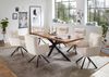 Esstisch >Jill< in Akazie/schwarz aus Massivholz/Metall - 200x76,5x100cm (BxHxT) Bild 5
