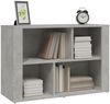 vidaXL Sideboard Betongrau 80x30x54 cm Holzwerkstoff 819480 Bild 4