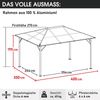 BRAST Alu Pavillon Summerdream 3x4m beige festes Dach wasserdicht + Moskitonetz Bild 2