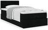 vidaXL Ottoman-Bett mit Matratze Schwarz 90x190 cm Stoff 3311589 Bild 4