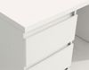 Schreibtisch >Balu< in Weiß Matt - 108x72,5x50cm (BxHxT) Bild 3