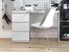 Schreibtisch >Balu< in Weiß Matt - 108x72,5x50cm (BxHxT) Bild 2
