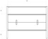 Kommode Schrank SAGA Buche massiv 108x84x46 cm Bild 3