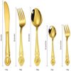 KingLux Besteck-Set 40 teiliges Besteck Set 8 Personen Luxus Palaststil glänzend (40-tlg), 8 Personen, Edelstahl Bild 2