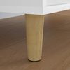 vidaXL Möbelbeine 2 pcs Braun Ø 44 x 100 mm Massives Eukalyptus Holz 864780 Bild 3