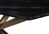 Esstisch 220x100x76 Marmor schwarz / Kreuzgestell Eisen Antik Messing BARCELONA #403 Bild 5