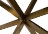 Esstisch 220x100x76 Marmor schwarz / Kreuzgestell Eisen Antik Messing BARCELONA #403 Bild 3