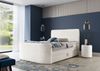 Boxspringbett Schlafzimmerbett BODY 120x200cm in Stoff Creme inkl. Bettkasten Bild 1