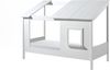 Baumhaus Bett 90x200 cm Matratze MDF Massivholz Weiß Bild 2