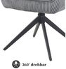 B&D home Polsterstuhl ARVIT (1 St), mit Armlehnen, Taschenfederkern-Sitz, Metallgestell 360° drehbar Bild 4