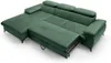 Vente-unique - SAMARA Sofa SamtStoff Grün - B 193 cm x H 75 cm x L 280 cm Bild 5