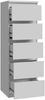 FORTE Chelsea Kommode, Holzwerkstoff, Weiß, 41,8 x 128,1 x 42,2 cm Bild 2