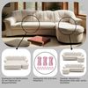 DOMO collection Ecksofa FLORES Schlafsofa, 233 x 142 x 86 cm, L-Form, whlw. mit Bettfunktion, whlw. mit Federkern Bild 3