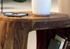 Beistelltisch Ø 50cm Sheesham Massivholz rund mit Ablagefach – Couchtisch Echtholz handgefertigt Bild 5