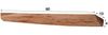Wandregal Bordna aus Akazienholz, Baumkanten-Design, modern, natur, 3er-Set, 60 cm Bild 3