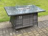 Fimous Rattan Gartenmöbel Gas Feuer Grube Rechteck Runder Esstisch Und Esszimmer Stühle 6 Sitzer für Rechteckige Tabelle Bild 4