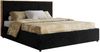 Premium Polsterbett LERIO CLASSIC 200 x 200 cm mit Stauraum, gepolstertem Kopfteil, Gasdruckfedern & Lattenrost - Modernes Design, Inkl. Lattenrost - Schwarz Plüsch Bild 5