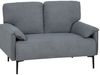 2-Sitzer-Sofa 127 x 72 x 84 cm in Grau – kompaktes Polstersofa mit Metallbeinen Bild 3