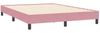 vidaXL Boxspringbett mit Matratze Rosa 160x210 cm Samt 3317870 Bild 5