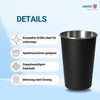 elasto Becher Edelstahl Trinkbecher to go 500 ml METALLO perfekt für unterwegs, Edelstahl, robust, camping geschirr, wandern, Becher für Partys Bild 2