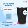 elasto Becher Edelstahl Trinkbecher to go 500 ml METALLO perfekt für unterwegs, Edelstahl, robust, camping geschirr, wandern, Becher für Partys Bild 4