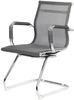 Dmora Stuhl Balvano, Büro-Wartezimmersitz mit Armlehnen, Ergonomischer Wartesitz, 62x54h89 cm, Grau Bild 2