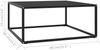 vidaXL Couchtisch Schwarz mit Schwarzem Glas 80x80x35 cm 322876 Bild 5