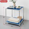 Floordirekt Standregal Concept Epure MK-012 Metallregal, B40 × T40 × H46 cm, diverse Farben, modular, Beistelltisch mit offenen Ablagen, verchromtes Metallgestell, zeitlos Bild 2